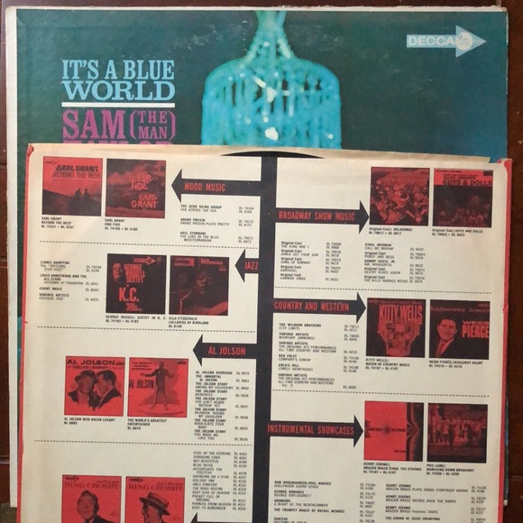 Sam The Man Taylor It's A Blue World Vinyl Lp '63 - Picture 7 of 7